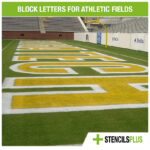 Block Letters for Athletic Fields