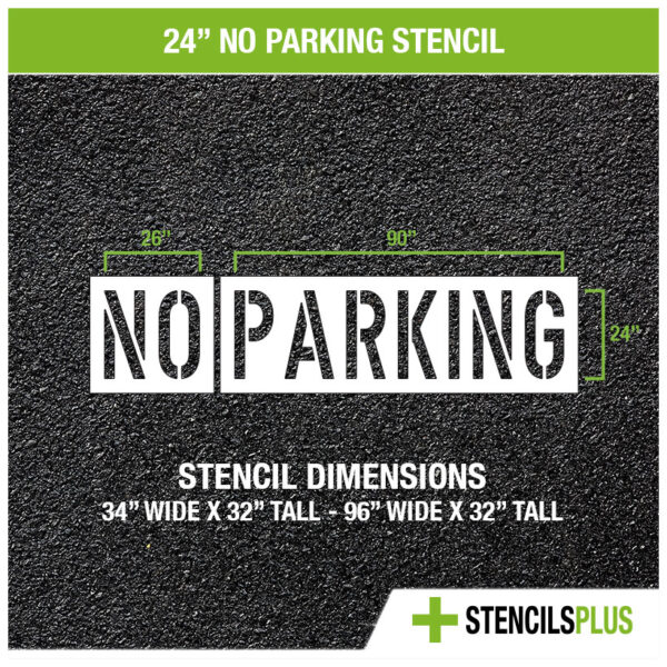 24" No Parking Stencil - Image 2