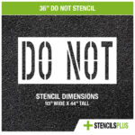 36" Do NOT stencil