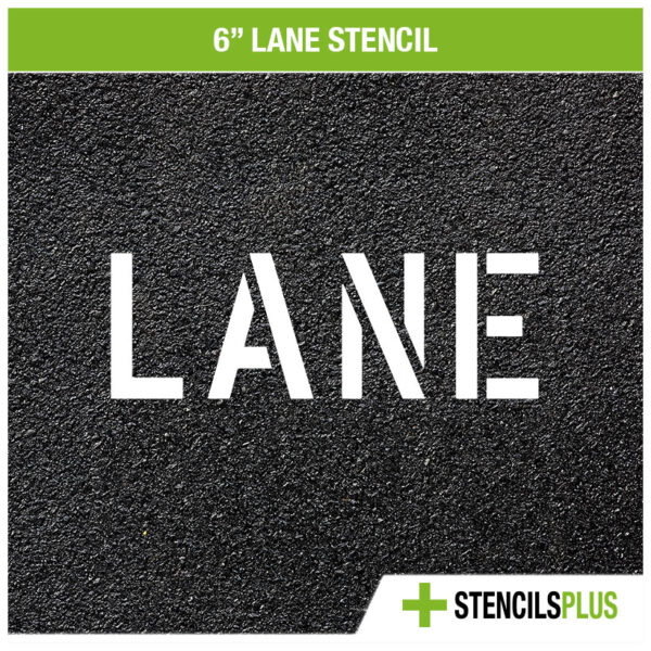 6" LANE Stencil - Image 3