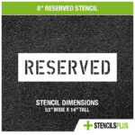 8 inch reserved stencil